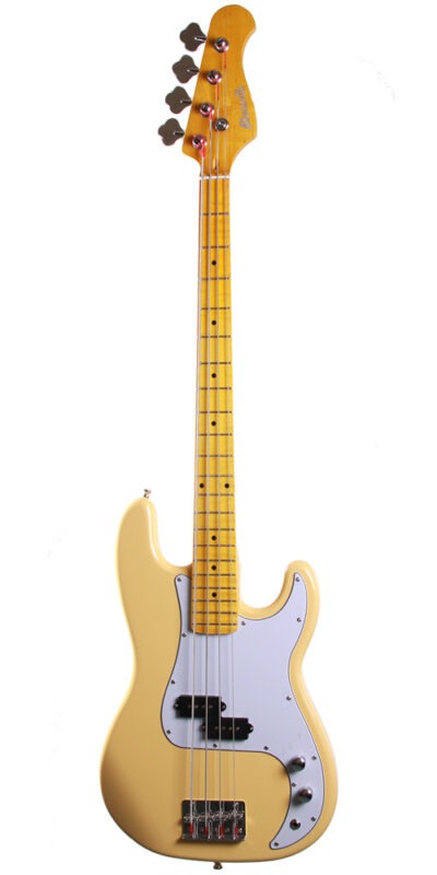 Cassidy Guitars bass guitar UK built in cream