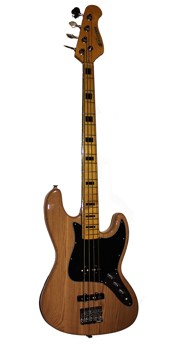 UK Custom Built Jazz Bass natural Finish